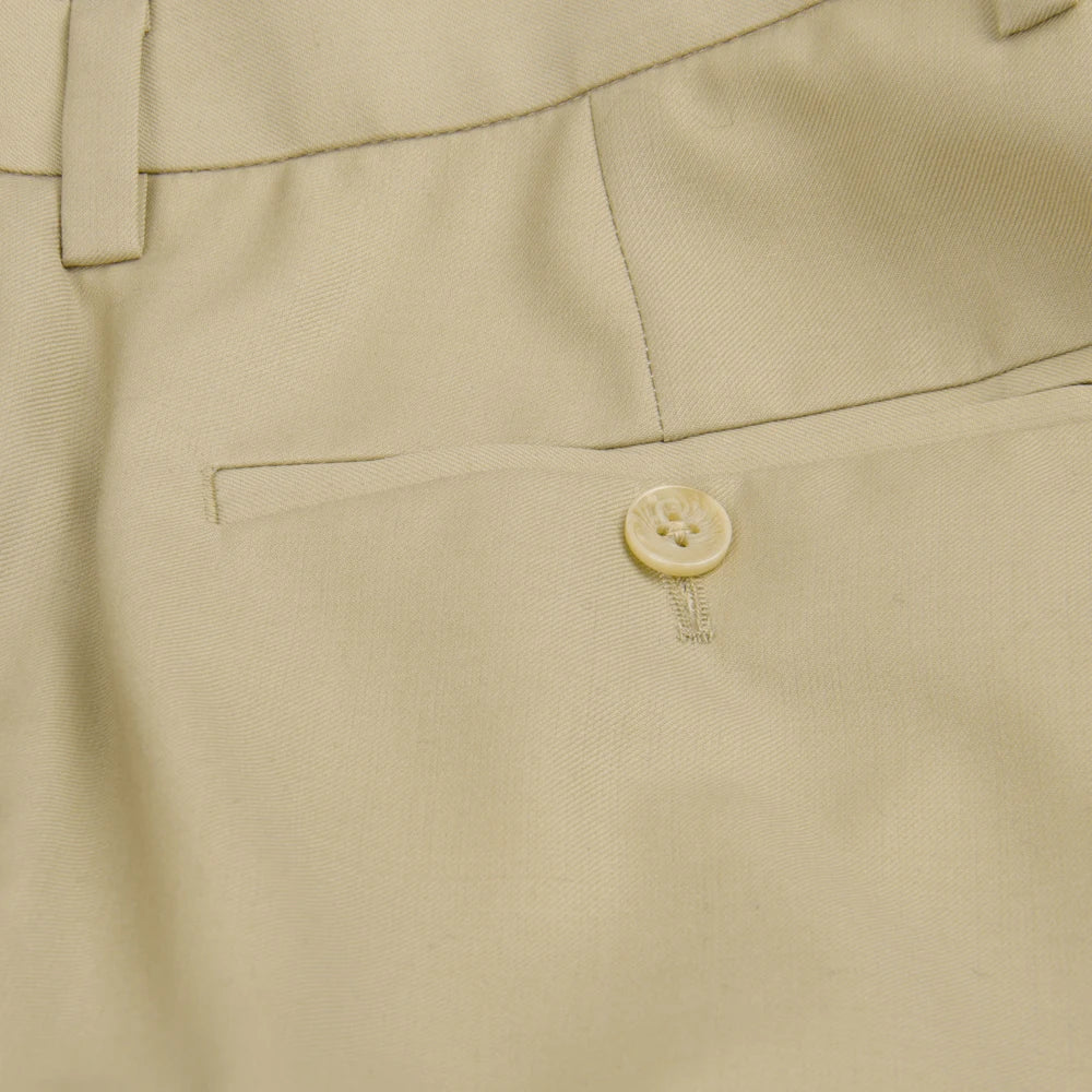 Fashion Design Beige Men Pants Tailor Made Brown Slim Fit Dress Pants For Men Wool Blend Comfort Business Casual Trousers