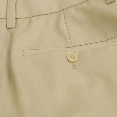 Fashion Design Beige Men Pants Tailor Made Brown Slim Fit Dress Pants For Men Wool Blend Comfort Business Casual Trousers