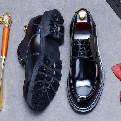 Best Quality Men's Genuine Leather Oxford Dress Shoes Handmade Sleek Formal Lace-Up for Weddings & Business Attire