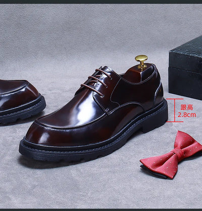Best Quality Men's Genuine Leather Oxford Dress Shoes Handmade Sleek Formal Lace-Up for Weddings & Business Attire