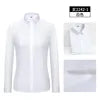 pink2 2526 Men's elastic and comfortable shirt Korean version business professional dress interview white shirt K78D8-01-25