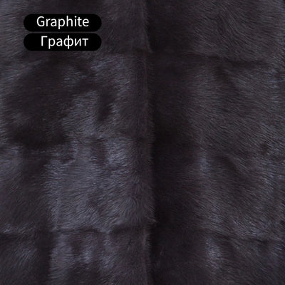 Mink Fur Vest Winter Women Long Real Fur Vest Femme Warm Natural Mink Vest Plus Size 2024 New Arrival Clothes Mandarin Collar