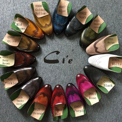 Cie Full Grain Calf Leather Material Men's Luxury Oxford Leather Dress Shoes