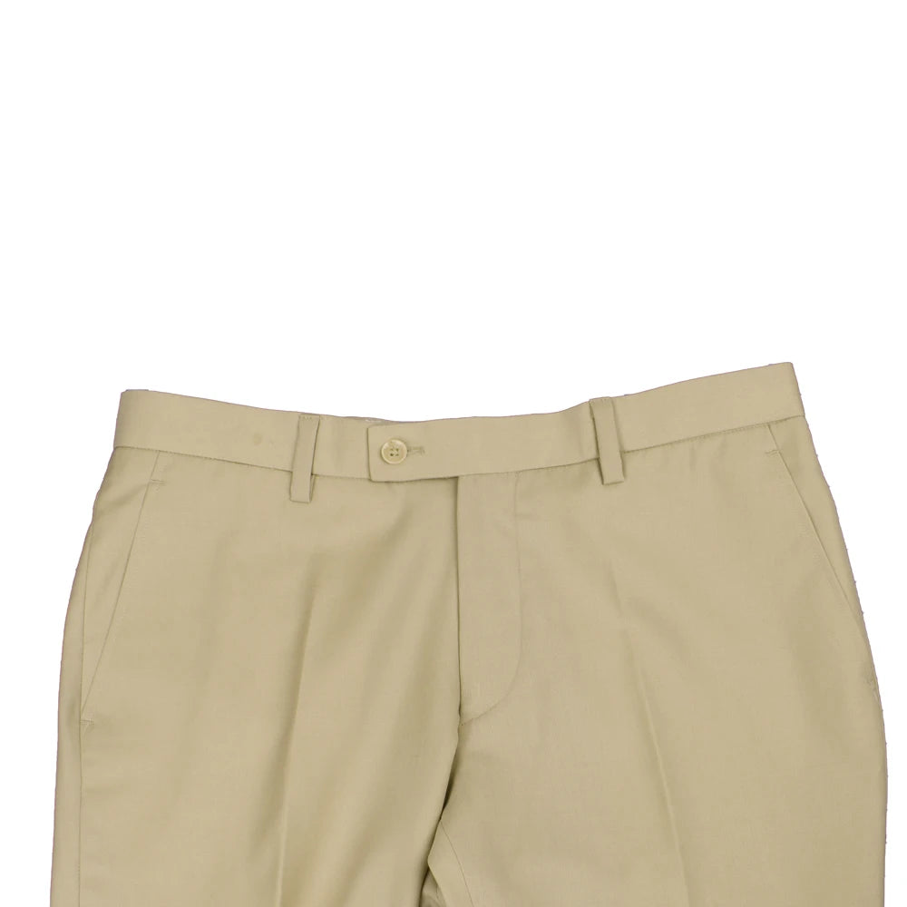 Fashion Design Beige Men Pants Tailor Made Brown Slim Fit Dress Pants For Men Wool Blend Comfort Business Casual Trousers