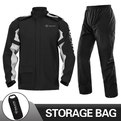 Motorcycle Raincoat Waterproof 100% Motorcycle Rider Raincoat Suit Moto Raincoat Rain Coat Jacket Pants Biker Rain Set Men Women