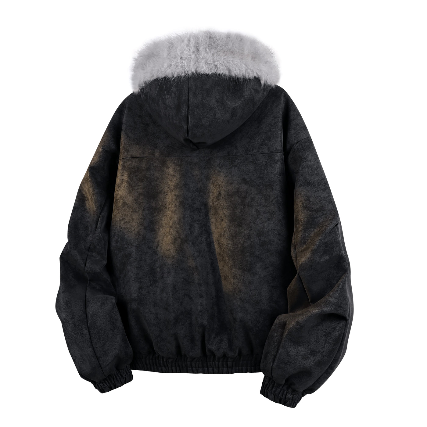 2025 Winter Fashion Eco-Friendly Faux Fur Coat for  Loose Dyed Reversible Suede Padded Wholesale Flight Jacket Style