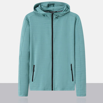 Men Active Wear Jackets Zip up Jackets Sweatsuit Hooded Coat Outwear Sports Jackets Running Jogging Workout