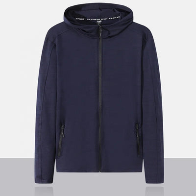 Men Active Wear Jackets Zip up Jackets Sweatsuit Hooded Coat Outwear Sports Jackets Running Jogging Workout