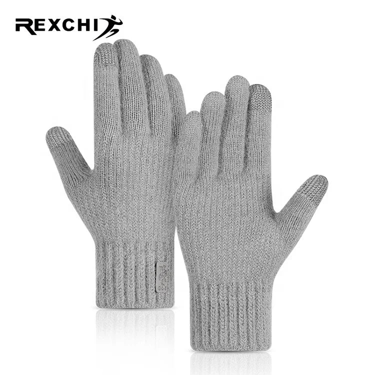 REXCHI DZ100 New Arrival Korean Men Knit Winter Warm Cycling Cheap Promotion Fashion Woman Glove Winter
