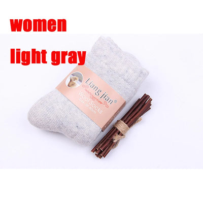 3 pairs 2025 winter new Thick wool socks women's winter tube terry socks solid color ladies super thick warm snow socks
