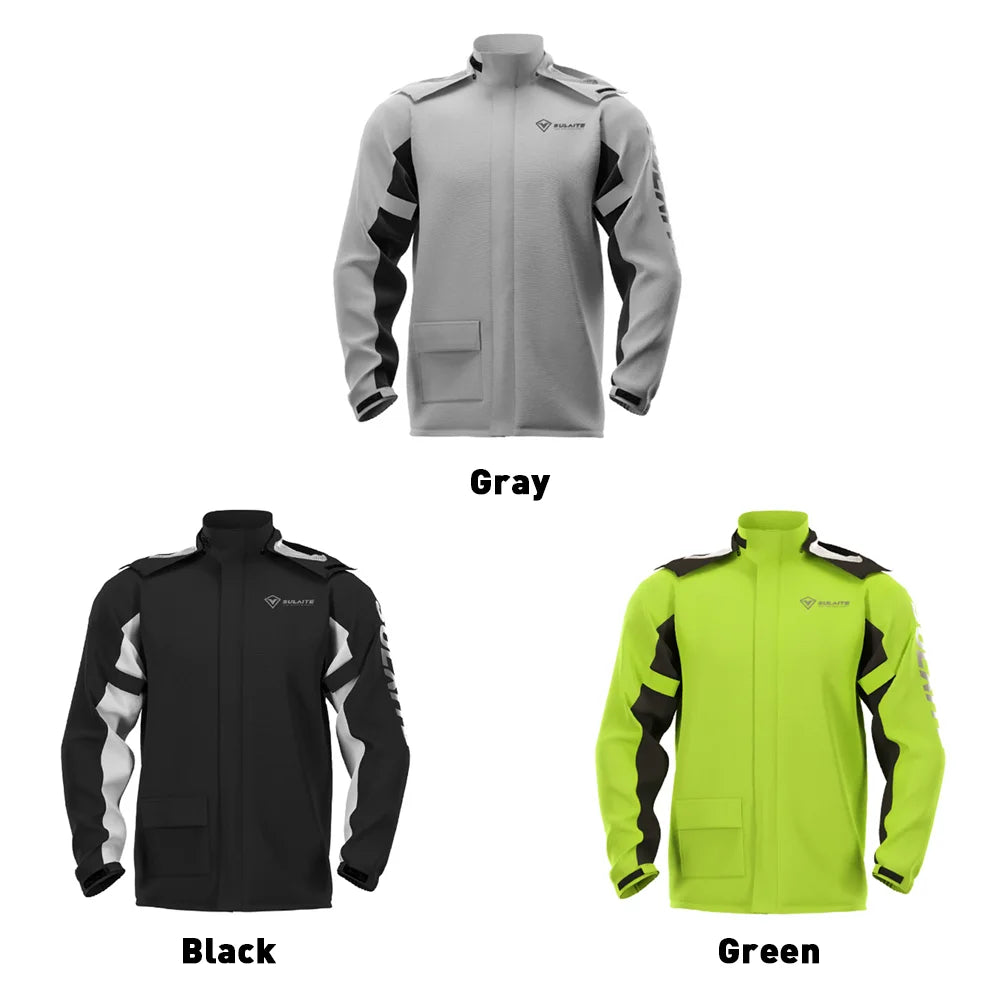 Motorcycle Raincoat Waterproof 100% Motorcycle Rider Raincoat Suit Moto Raincoat Rain Coat Jacket Pants Biker Rain Set Men Women
