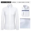 pink2 2526 Men's elastic and comfortable shirt Korean version business professional dress interview white shirt K78D8-01-25