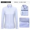 pink2 2526 Men's elastic and comfortable shirt Korean version business professional dress interview white shirt K78D8-01-25