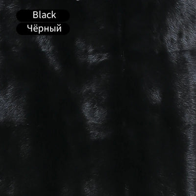 Mink Fur Vest Winter Women Long Real Fur Vest Femme Warm Natural Mink Vest Plus Size 2024 New Arrival Clothes Mandarin Collar