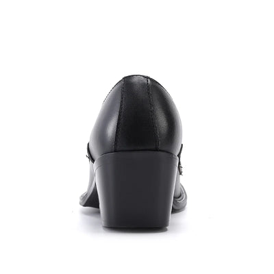 NA461 Luxury Gold Metal Charm Formal Men Leather Shoes Fashion Square Toe Party Dress Shoes Business Office Male Shoes Black