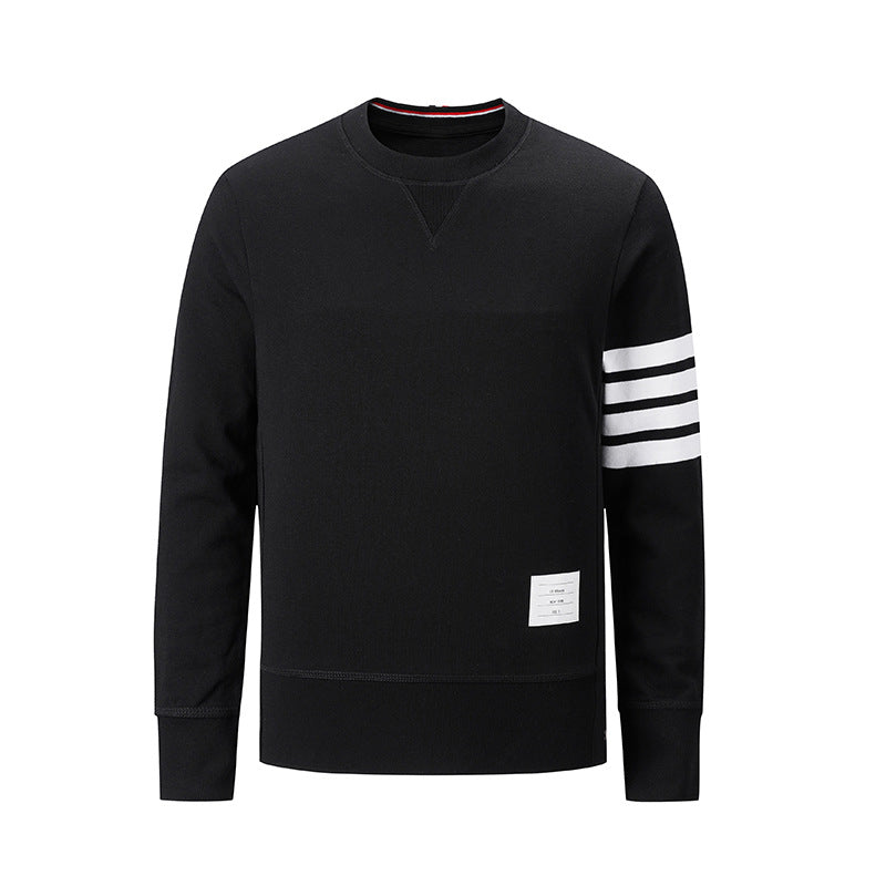 BROWIN TB yarn-dyed four bar crew neck sweater men's and women's jacket a generation of hair