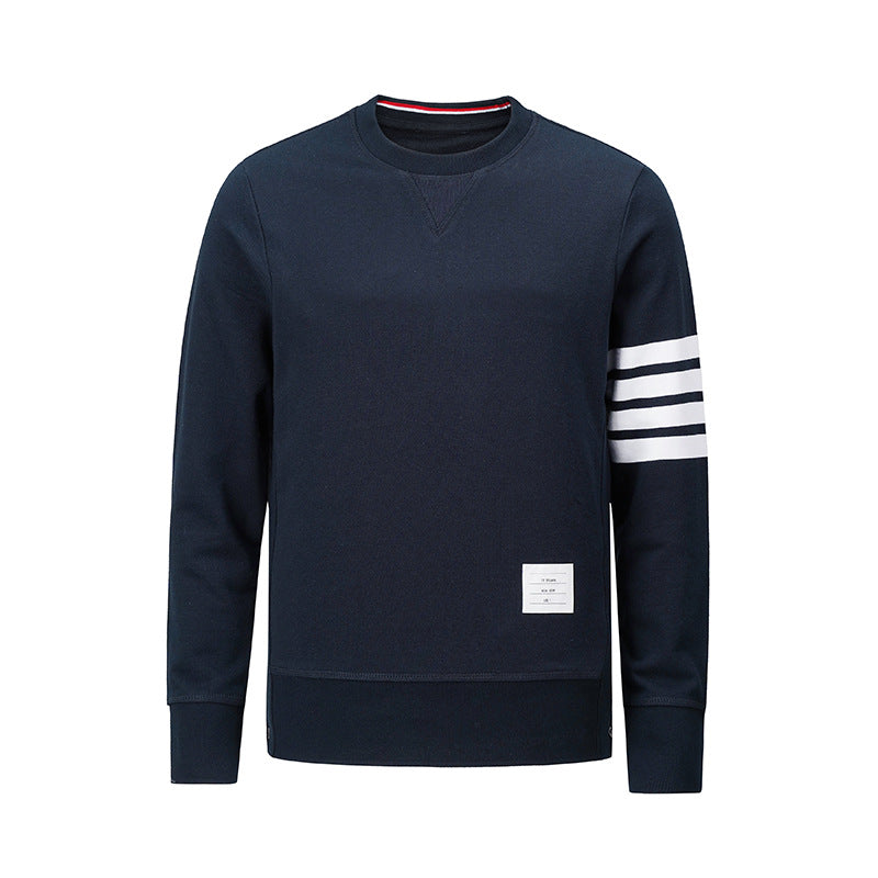 BROWIN TB yarn-dyed four bar crew neck sweater men's and women's jacket a generation of hair