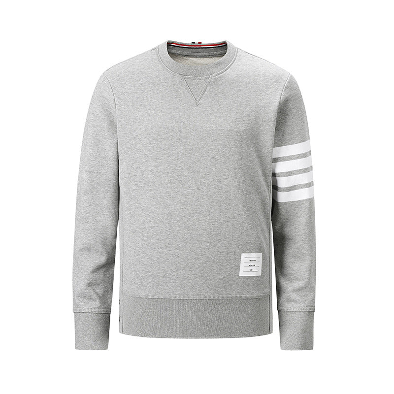 BROWIN TB yarn-dyed four bar crew neck sweater men's and women's jacket a generation of hair