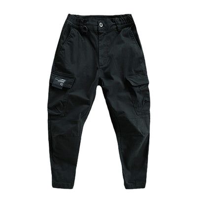 Multi-Pocket Overalls Men's Spring and Autumn New Japanese Style Trendy Brand Loose Casual Men's Pants Youth Fashion Trendy Work Pants