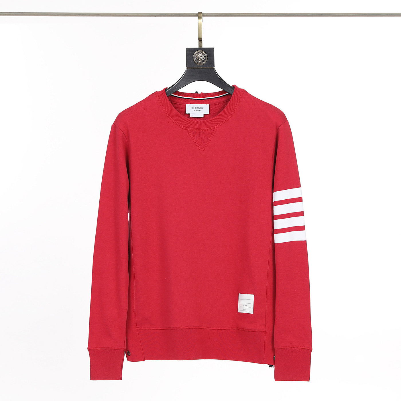 BROWIN TB yarn-dyed four bar crew neck sweater men's and women's jacket a generation of hair