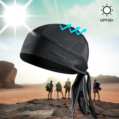 Quick Dry Pure Cycling Durag Head Scarf Summer Men Running Riding Bandana Headscarf Ciclismo Pirate Cap Headband