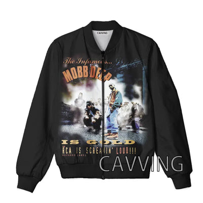 New Fashion Women/Men's  3D Print  Mobb Deep  Zipper Bomber Jackets Men Overcoat Mens Coat Zip Up Jackets