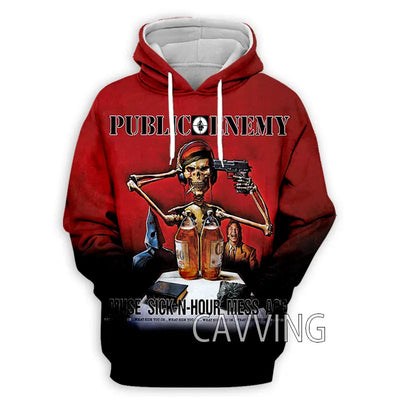 New Fashion Women/Men's 3D Print  Public Enemy  Hoodies Hooded Sweatshirts Harajuku Hoodie Sweatshirts Tops Clothing
