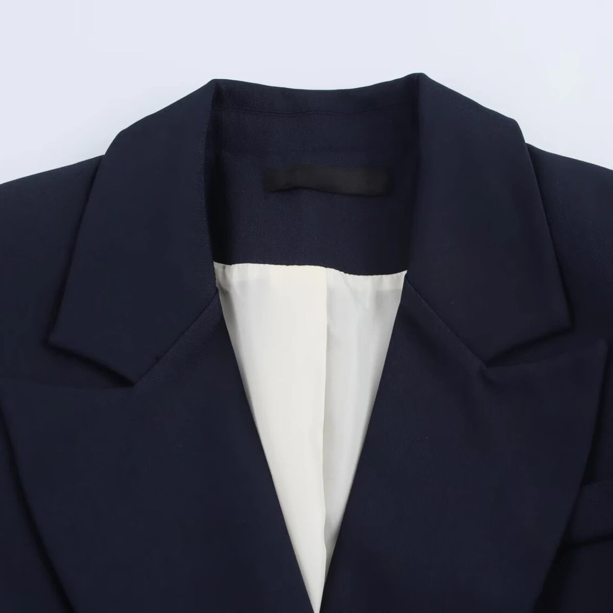 ZBZA Women's Basic Suit Jacket Trousers Suit Lapel Double-breasted Top High Waist Pants Spring and Summer New Casual Chic Suit