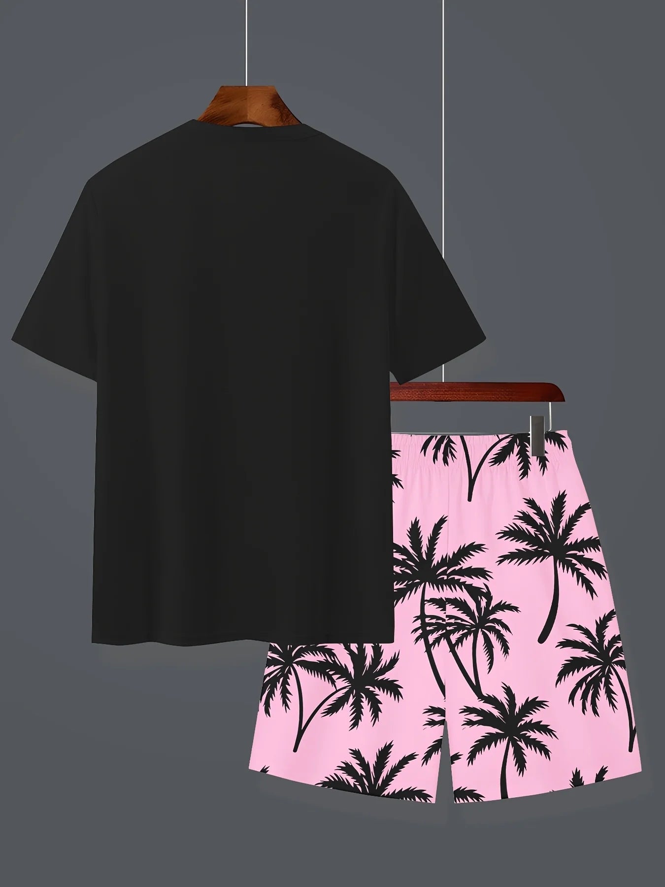 2025 Latest Hot T-shirt Set 3D  Vacation Style Trendy Various Elements Fashionable Street Men's Set Summer Top Shorts Breathable