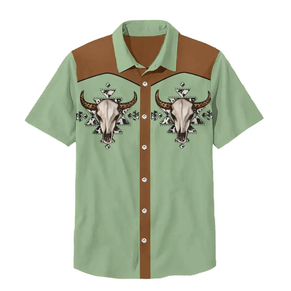 Summer Men's Shirt Outdoor Casual Short Sleeve Hawaii Shirts For Men Fashion Oversized Clothing Button Cardigan Laper Tops