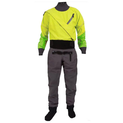 Men Waterproof Surfing Dry Suit 4-Layer Fabric Front Zipper Padding Kayaking Drysuit Overall