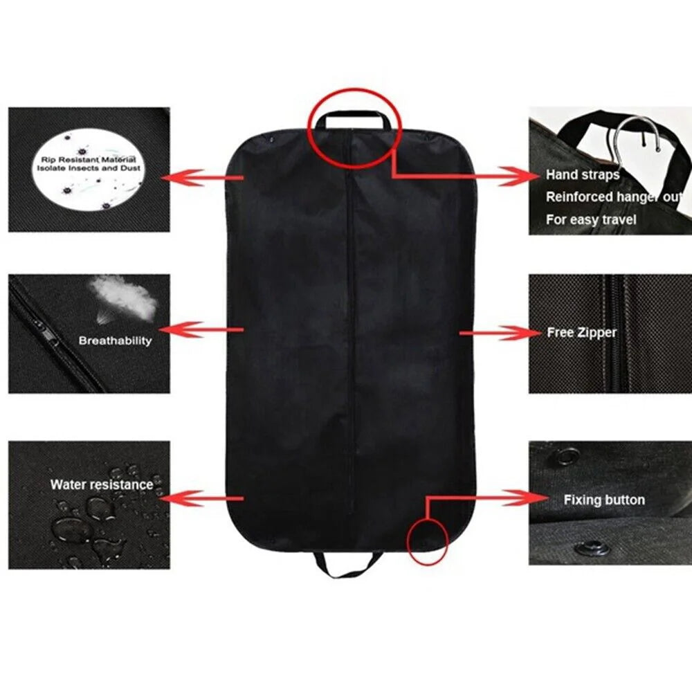 Dustproof Clothing Covers Waterproof Clothes Dust Cover Coat Suit Dress Protector Hanging Garment Bags Closet Organizer