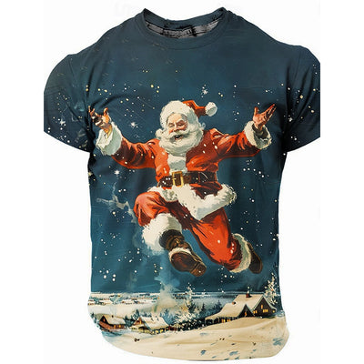 Christmas Tree Snowflake 3D Print T-Shirts Men Women Fashion Cosplay Oversized Short Sleeve T Shirt Male Tees Tops Man Clothing