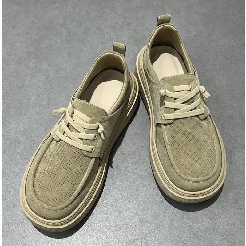 Fall New Men Casual Shoes Retro Lightweight Breathable Non-Slip Mens Sneakers 2025 Fashionable and Comfortable Flat Footwear Man