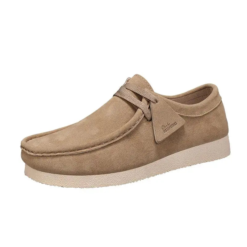 Khaki Kangaroo oes Men's Retro Casual Daily Commuting Autumn 2025 New Loers Versatile Men's oes round Toe Comfortable R...