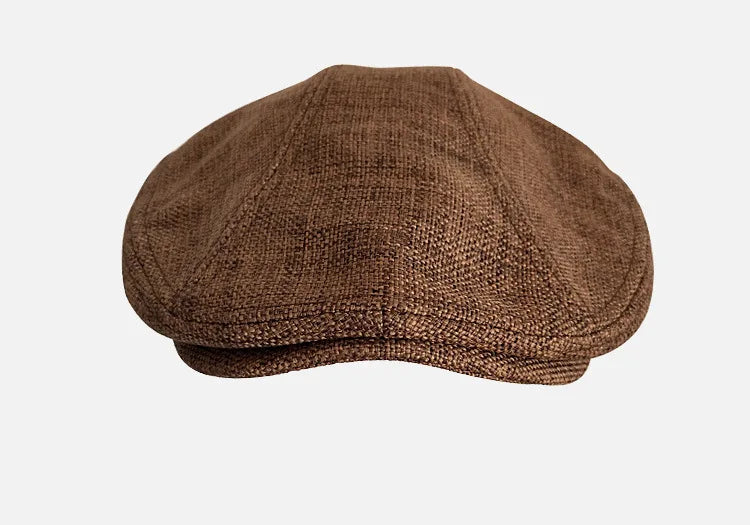 Big Size XL62cm Summer Linen Newsboy Caps Men Women Painter Berets Forward Hats Adult Casual Ventilate Breathable Advancing Hat