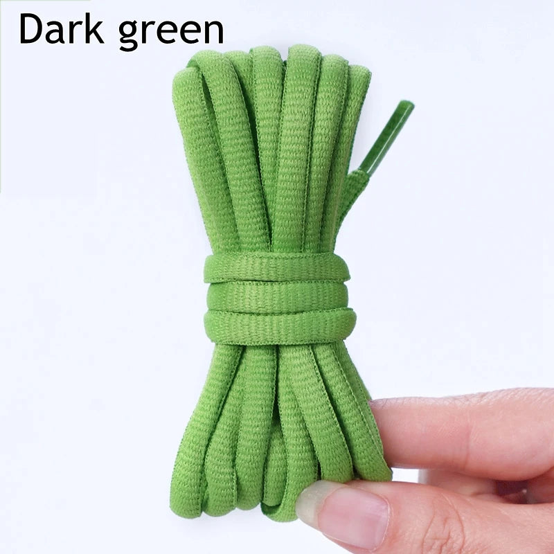 1Pair Oval Shoe Laces Half Round Athletic Shoelaces for Running Sneakers Laces Shoes Strings Durable without Fading Shoelace