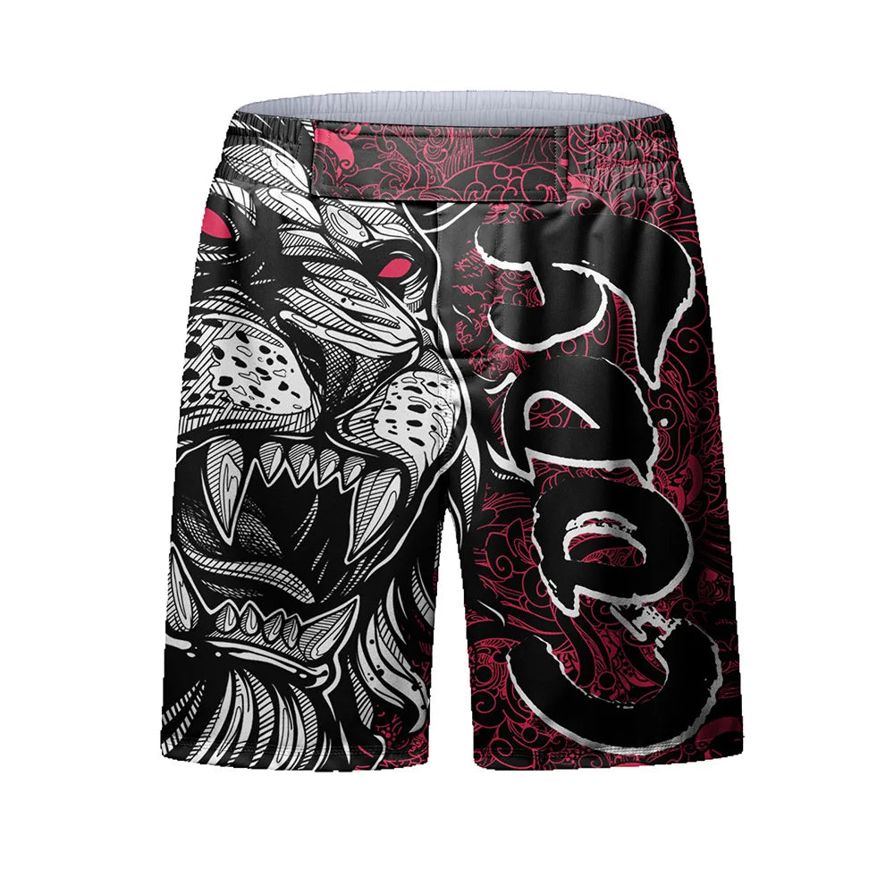 Rush Guard Jiu jitsu MMA Compression T-Shirt+Pant Suit Muay Thai Shorts Bjj Boxing Rashguard Men's Grappling Kickboxing Clothing