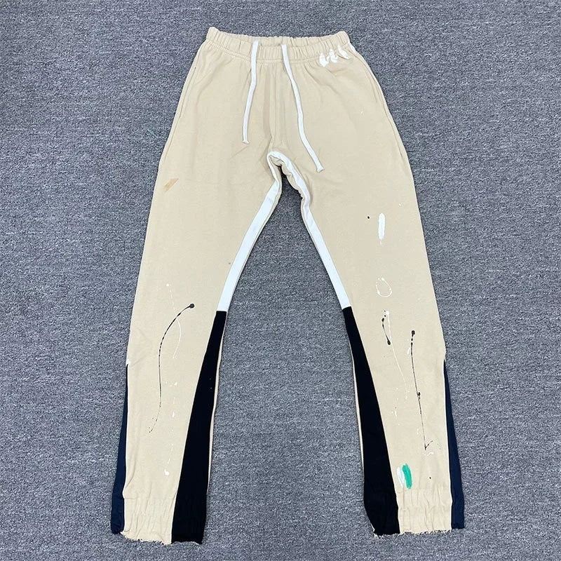 Tie Dye Sweatpants Y2K Pants Mens Womens Harajuku Hip Hop Tie Dye Graffiti Baggy Pants Drawstring Jogging Casual Trousers