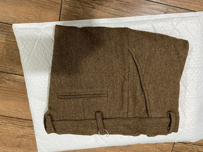 2024 Autumn Winter British Style New Solid Woolen Casual Large Size Suit Pants Men Retro Loose Straight Office Pants  Q23