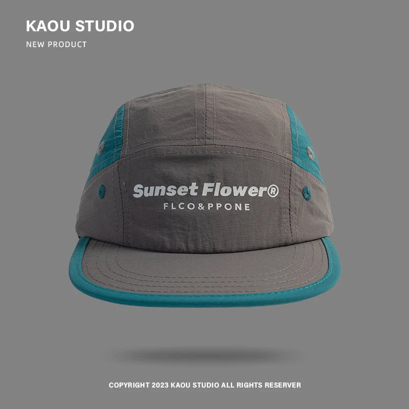 Street Hip-Hop Baseball Cap Men's and Women's Quick-Drying Thin Peaked Cap Wide Brim Sunshade