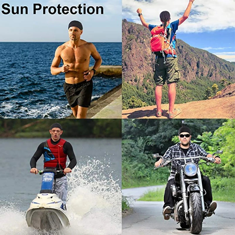 Quick Dry Pure Cycling Durag Head Scarf Summer Men Running Riding Bandana Headscarf Ciclismo Pirate Cap Headband