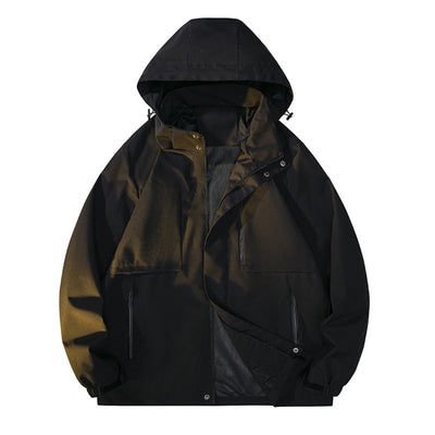 Men'S Assault Suit Casual Outdoor Hiking Suit Loose Sports Windbreaker Windproof And Splash Proof Jacket For Daily Wear