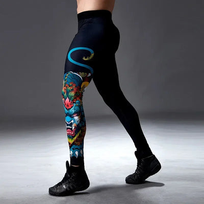 Spring Autumn Men Running Tights GYM Camping Hiking Pants Male Basketball Football Soccer Fitness Exercise Sport Long Leggings 8