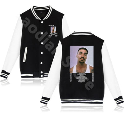 Rels B New Star World Tour 2025 Baseball Jacket Fashion Jackets Cool Baseball Uniform Cosplay Trucksuit Streetwear Clothing