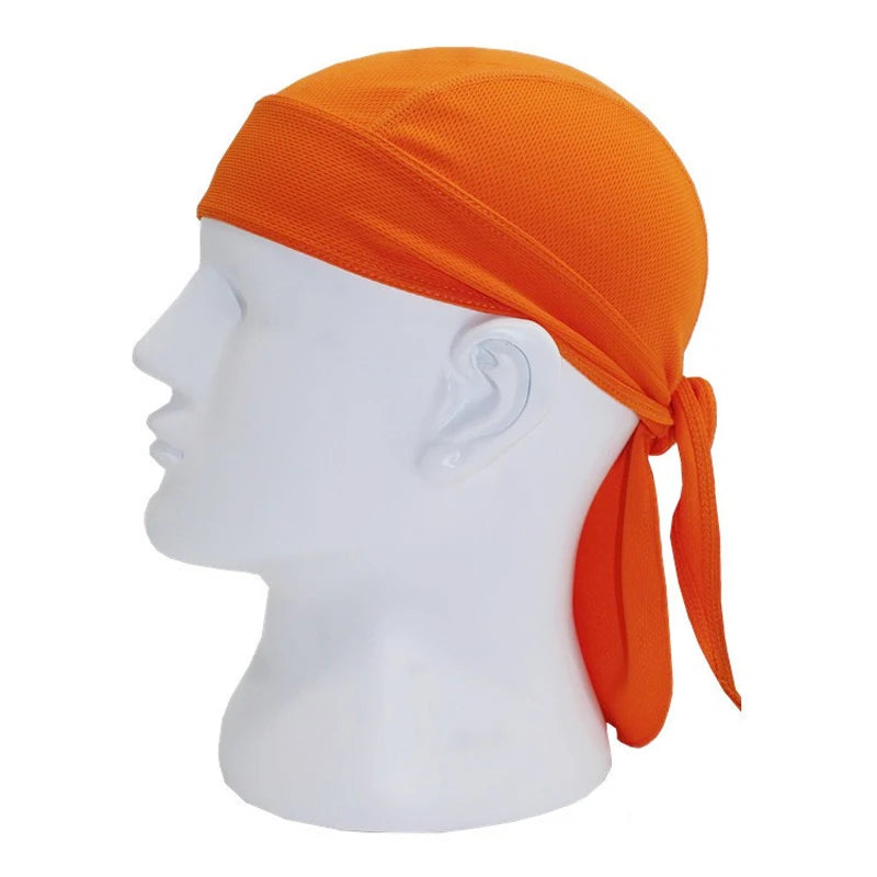 Quick Dry Pure Cycling Durag Head Scarf Summer Men Running Riding Bandana Headscarf Ciclismo Pirate Cap Headband