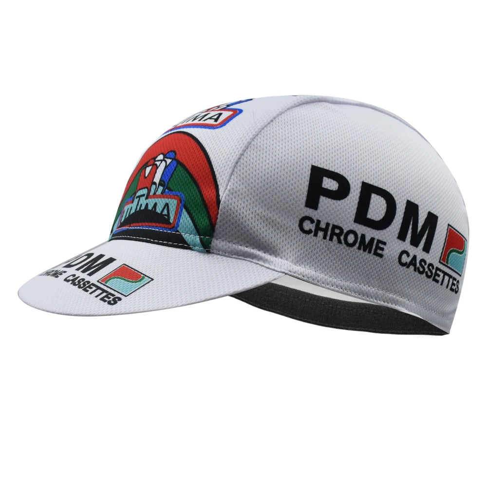Retro PDM Cycling Cap Classics Road Bicycle Hat Mercier Bike Headwear Breathable Men and Women Gorra Ciclismo