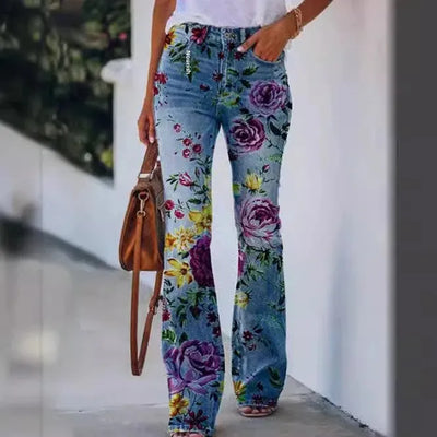 2022 New Independent Station Selling Plus Size Women's Casual Trousers Thin Style Jeans Women's Fashionable Elegant Design