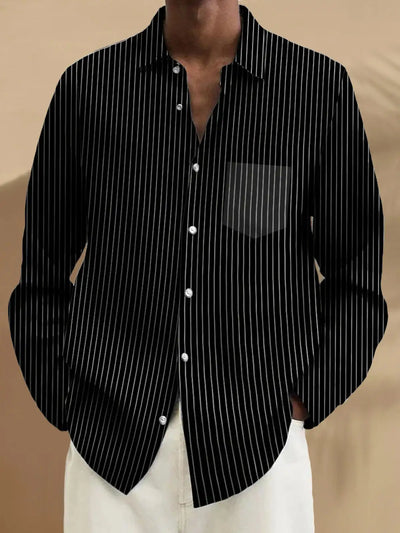 Men's shirts, button down shirts, casual shirts, spring and summer, printed long sleeves, daily, fashionable, comfortable