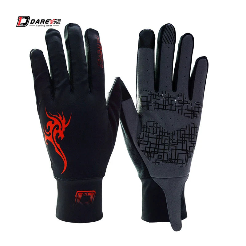 DAREVIE Full Long Cycling Gloves Screen Touch Finger Bike Gloves Shockproof Pad Biking Gloves Long Waist Breathable Biking Glove